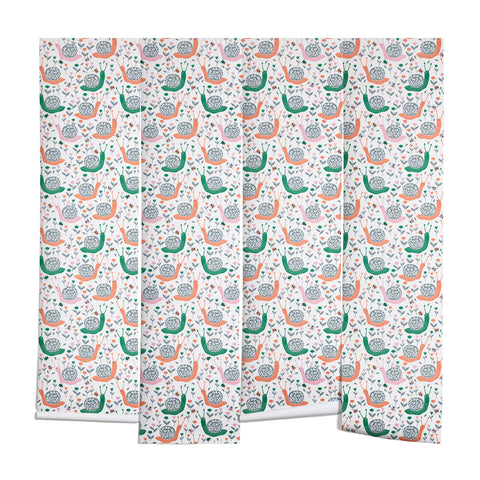 Insvy Design Studio Happy Snail and the Beetle Wall Mural