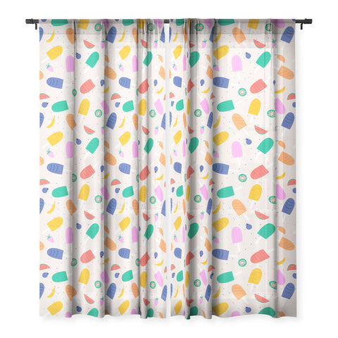 Insvy Design Studio Ice Pops Sheer Window Curtain