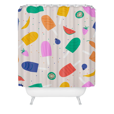 Insvy Design Studio Ice Pops Shower Curtain