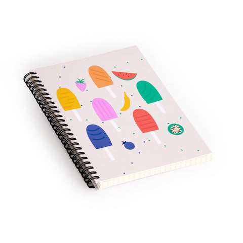 Insvy Design Studio Ice Pops Spiral Notebook