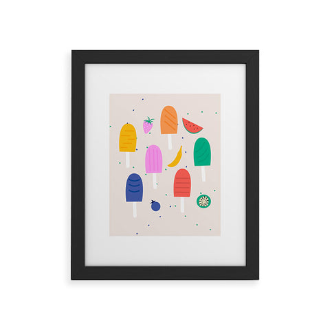 Insvy Design Studio Ice Pops Framed Art Print