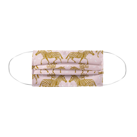 Insvy Design Studio Incredible Zebra Pink and Gold Face Mask