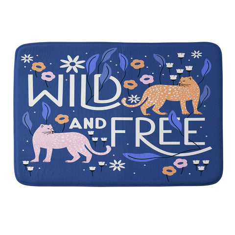 Insvy Design Studio Wild and Free I Memory Foam Bath Mat