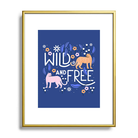 Insvy Design Studio Wild and Free I Metal Framed Art Print