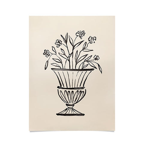 Intemporalis Garden Pot Antique Vase Flower Poster