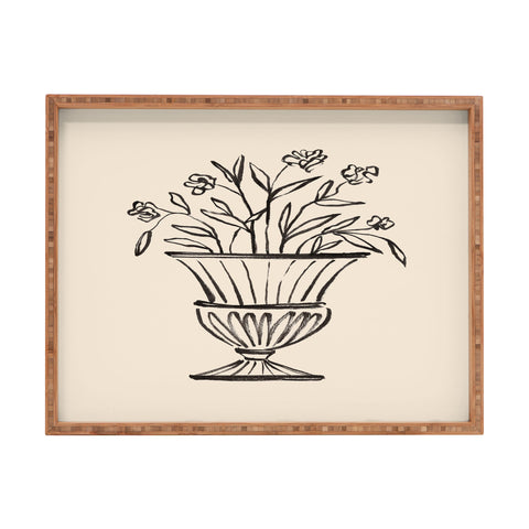 Intemporalis Garden Pot Antique Vase Flower Rectangular Tray
