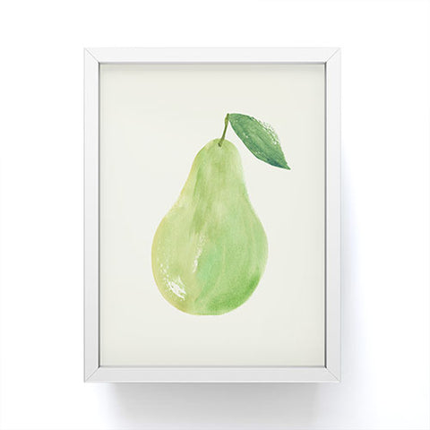 Intemporalis Pear Watercolor Illustration Framed Mini Art Print