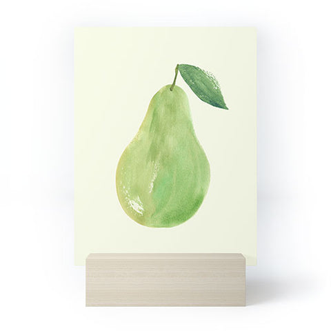Intemporalis Pear Watercolor Illustration Mini Art Print