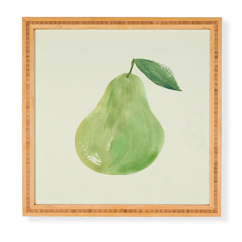 Intemporalis Pear Watercolor Illustration Framed Wall Art