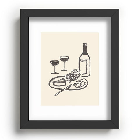 Intemporalis Wine and Cheese Aperitivo BW Recessed Framing Rectangle
