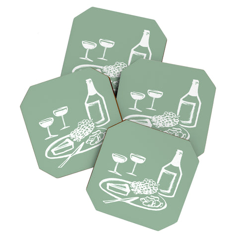 Intemporalis Wine and Cheese Aperitivo Coaster Set