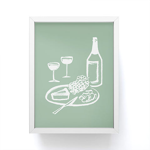 Intemporalis Wine and Cheese Aperitivo Framed Mini Art Print