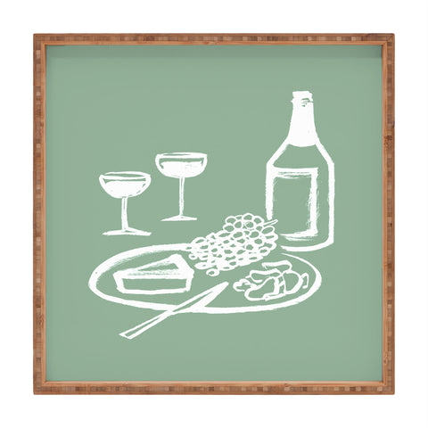Intemporalis Wine and Cheese Aperitivo Square Tray
