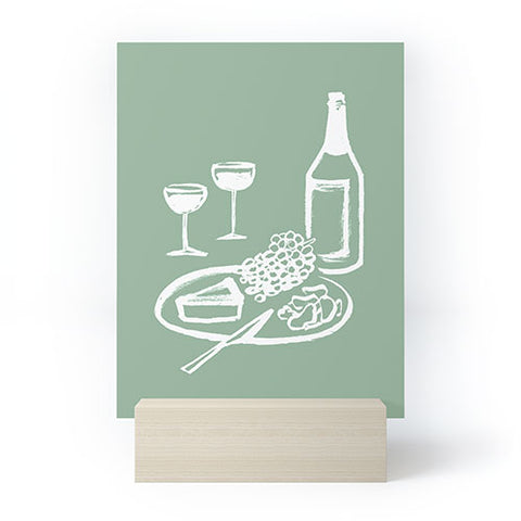 Intemporalis Wine and Cheese Aperitivo Mini Art Print
