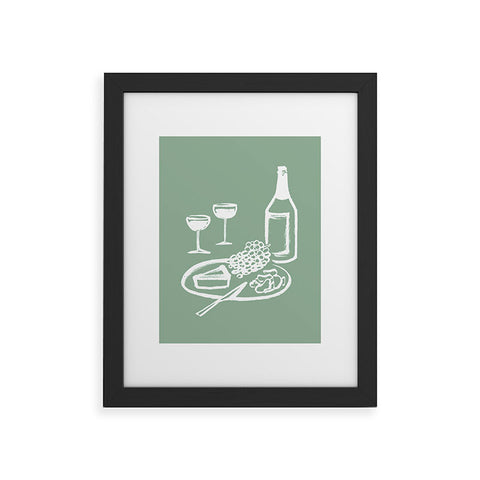 Intemporalis Wine and Cheese Aperitivo Framed Art Print