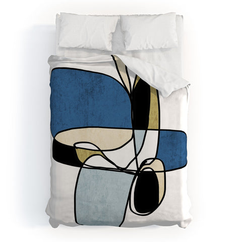 Irena Orlov Abstract Line Art 26 Duvet Cover