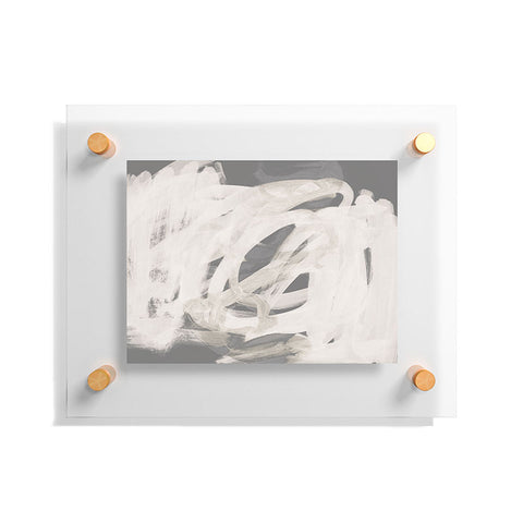 Iris Lehnhardt abstract brushstrokes neutral Floating Acrylic Print