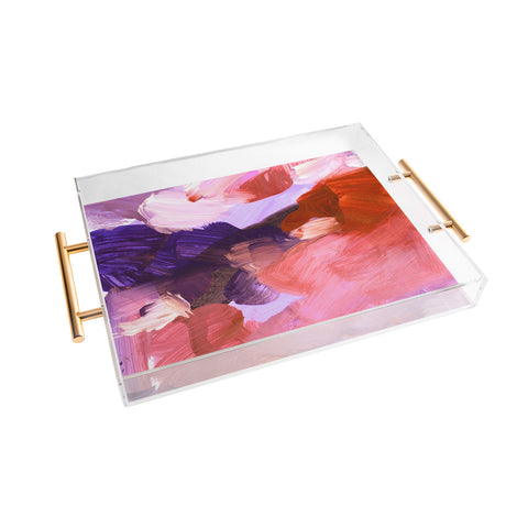 Iris Lehnhardt abstract painting V Acrylic Tray
