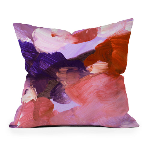 Iris Lehnhardt abstract painting V Outdoor Throw Pillow