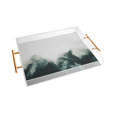 Iris Lehnhardt atmospheric mountains Acrylic Tray