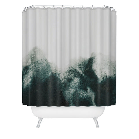 Iris Lehnhardt atmospheric mountains Shower Curtain