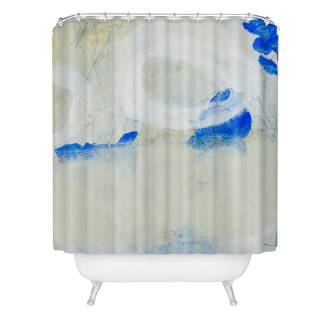 Iris Lehnhardt BLUE Shower Curtain
