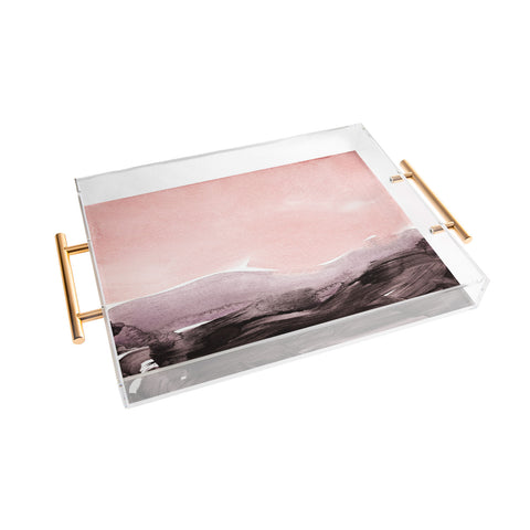 Iris Lehnhardt blush and mauve Acrylic Tray