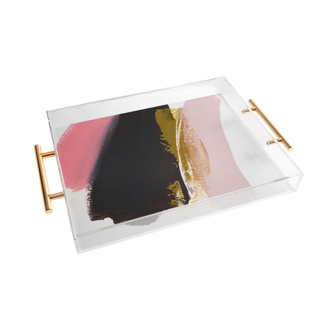 Iris Lehnhardt brush strokes 17 Acrylic Tray