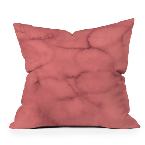 Iris Lehnhardt coral hues Outdoor Throw Pillow