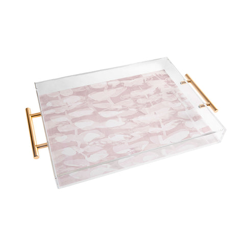 Iris Lehnhardt floralesque vintage rose Acrylic Tray