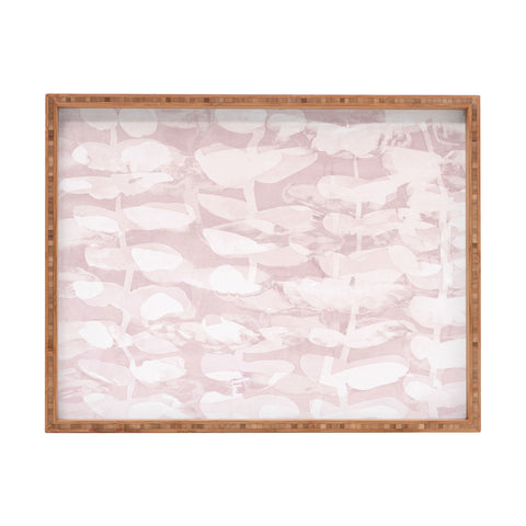 Iris Lehnhardt floralesque vintage rose Rectangular Tray