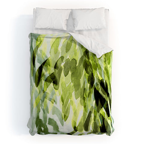 Iris Lehnhardt FP 3 green Duvet Cover