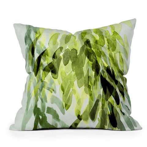 Iris Lehnhardt FP 3 green Throw Pillow