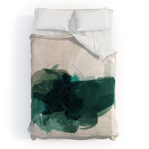 Iris Lehnhardt gestural abstraction 02 Duvet Cover