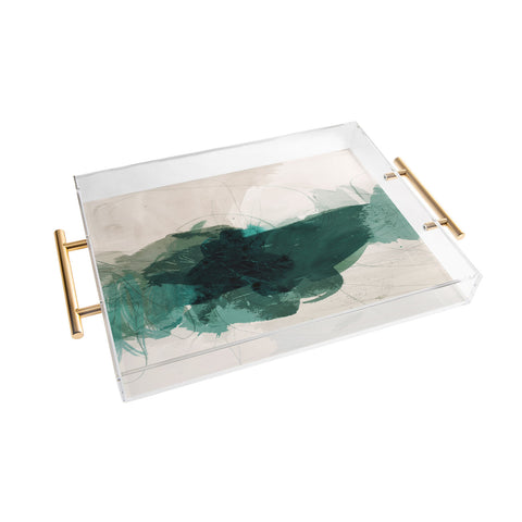 Iris Lehnhardt gestural abstraction 02 Acrylic Tray