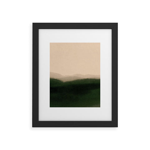 Iris Lehnhardt green hills Framed Art Print