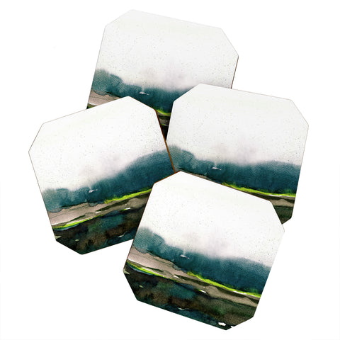 Iris Lehnhardt layers of colour 1 Coaster Set