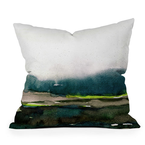 Iris Lehnhardt layers of colour 1 Outdoor Throw Pillow