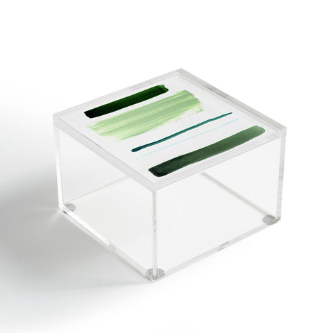 Iris Lehnhardt minimalism 9 green Acrylic Box