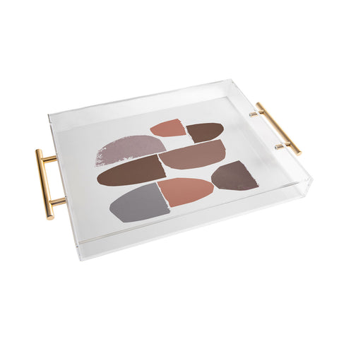 Iris Lehnhardt minimalist collage Acrylic Tray