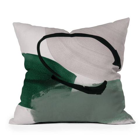 Iris Lehnhardt minimalist painting 01 Outdoor Throw Pillow