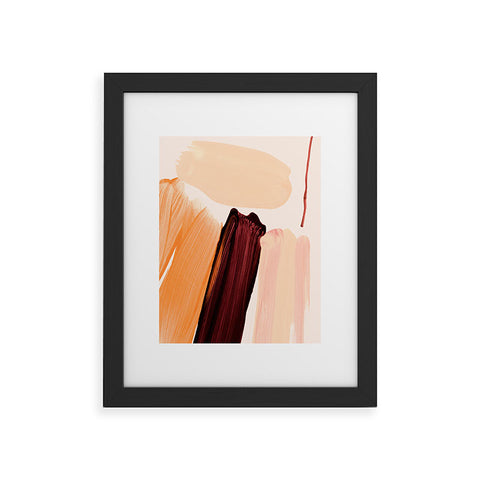 Iris Lehnhardt minimalist painting 04 Framed Art Print