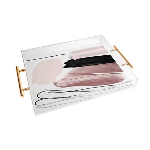 Iris Lehnhardt minimalist painting 061 Acrylic Tray