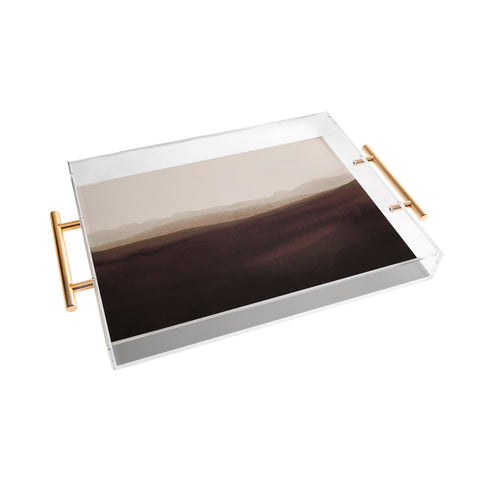 Iris Lehnhardt mountain horizon 31 Acrylic Tray