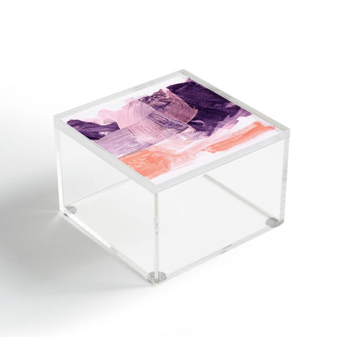 Iris Lehnhardt peach fuzz and purple Acrylic Box