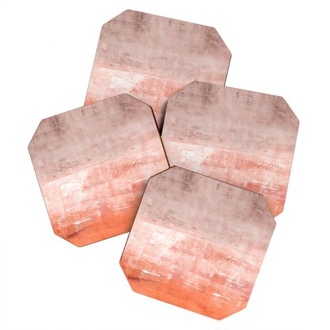 Iris Lehnhardt soft coral Coaster Set