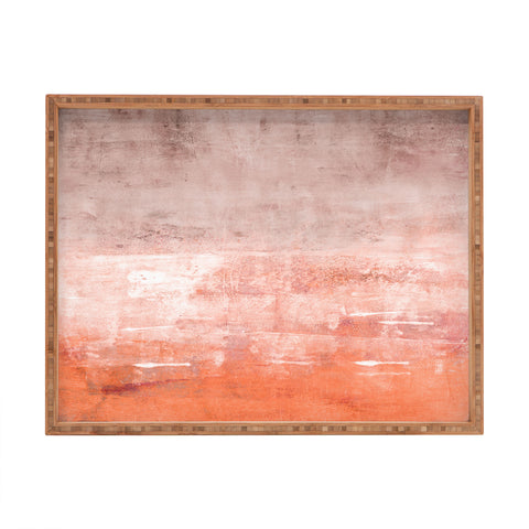 Iris Lehnhardt soft coral Rectangular Tray