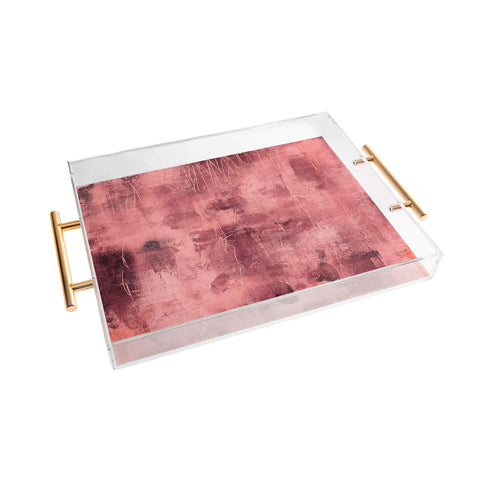 Iris Lehnhardt tex mix magenta glow Acrylic Tray