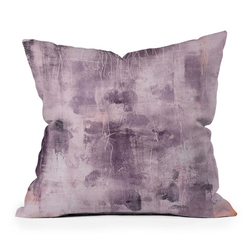 Iris Lehnhardt tex mix purple Outdoor Throw Pillow