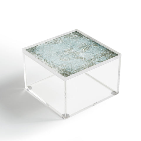 Iris Lehnhardt texture pale green Acrylic Box